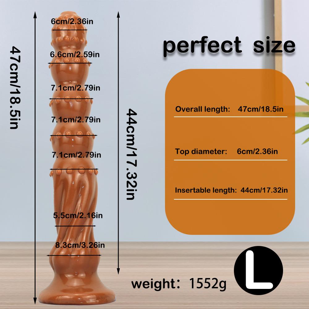 Силиконовая очень длинная анальная пробка с присоской, дилдо, секс-игрушка, мастурбатор для мужчин и женщин, страпон, реалистичный пенис, БДСМ