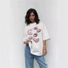 Women's Versatile Summer Casual Pure Cotton Loose Fit Printed T-Shirt, Round Neck, New Trendy Design.