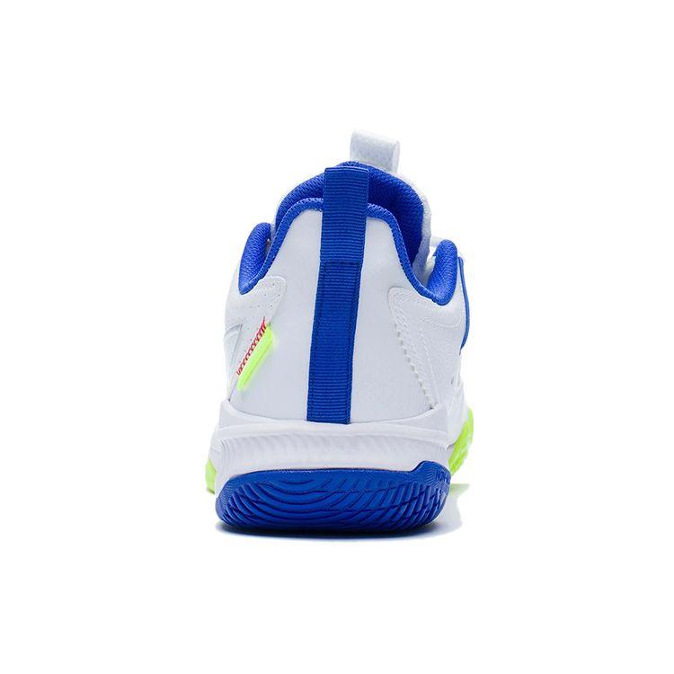 Кроссовки для бадминтона Li Ning Zhan Ji III Lite с низким верхом, амортизирующие, нескользящие, износостойкие, унисекс, белые, синие, AYZS016-1