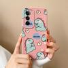 Чехол для телефона Oppo Realme Narzo N63 C61 C63 Reno 12 Reno12 Pro F бампер популярный мультяшный динозавр чехол анти-капля жидкий силиконовый чехол для OPPO чехлы