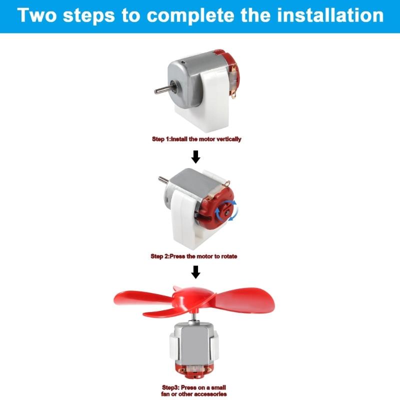 Mini Electric Motors 12V 10000RPM With Gears Battery Holder And Propeller For STEM Project And Model Building