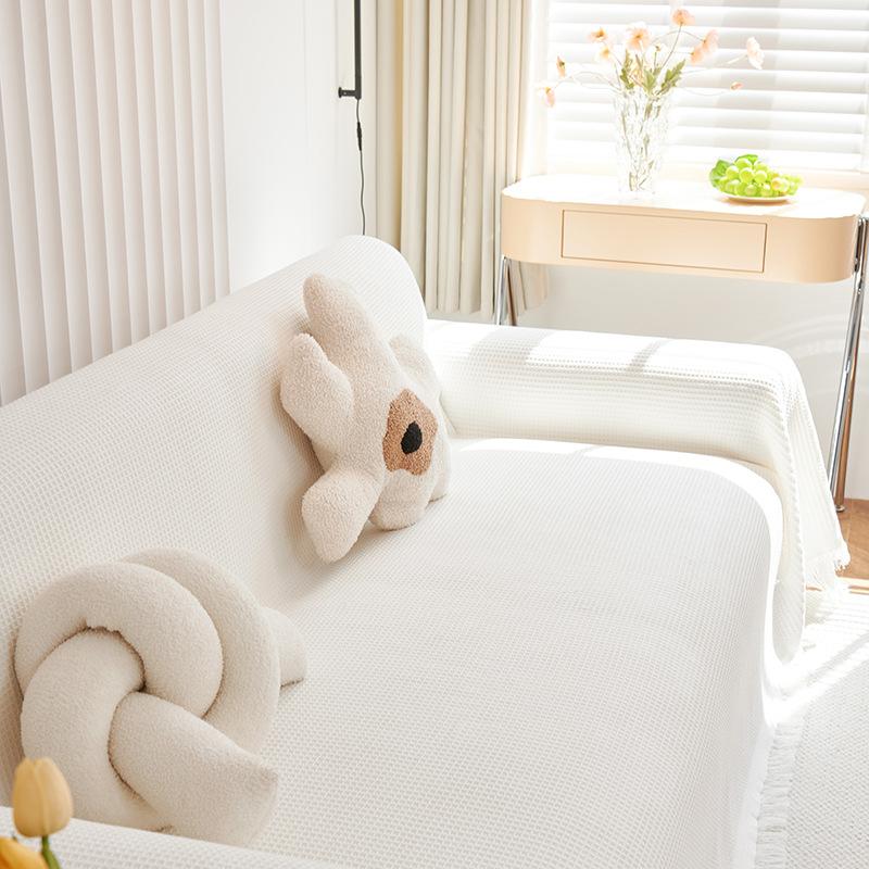 Косой сетчатый чехол для дивана, полотенце, универсальный универсальный четырехсезонный простой современный чехол для дивана, подушка с защитой от царапин