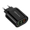 3-портовое USB-зарядное устройство 2,4 А QC3.0, стандарт ЕС/США, умный дорожный адаптер для мобильных телефонов