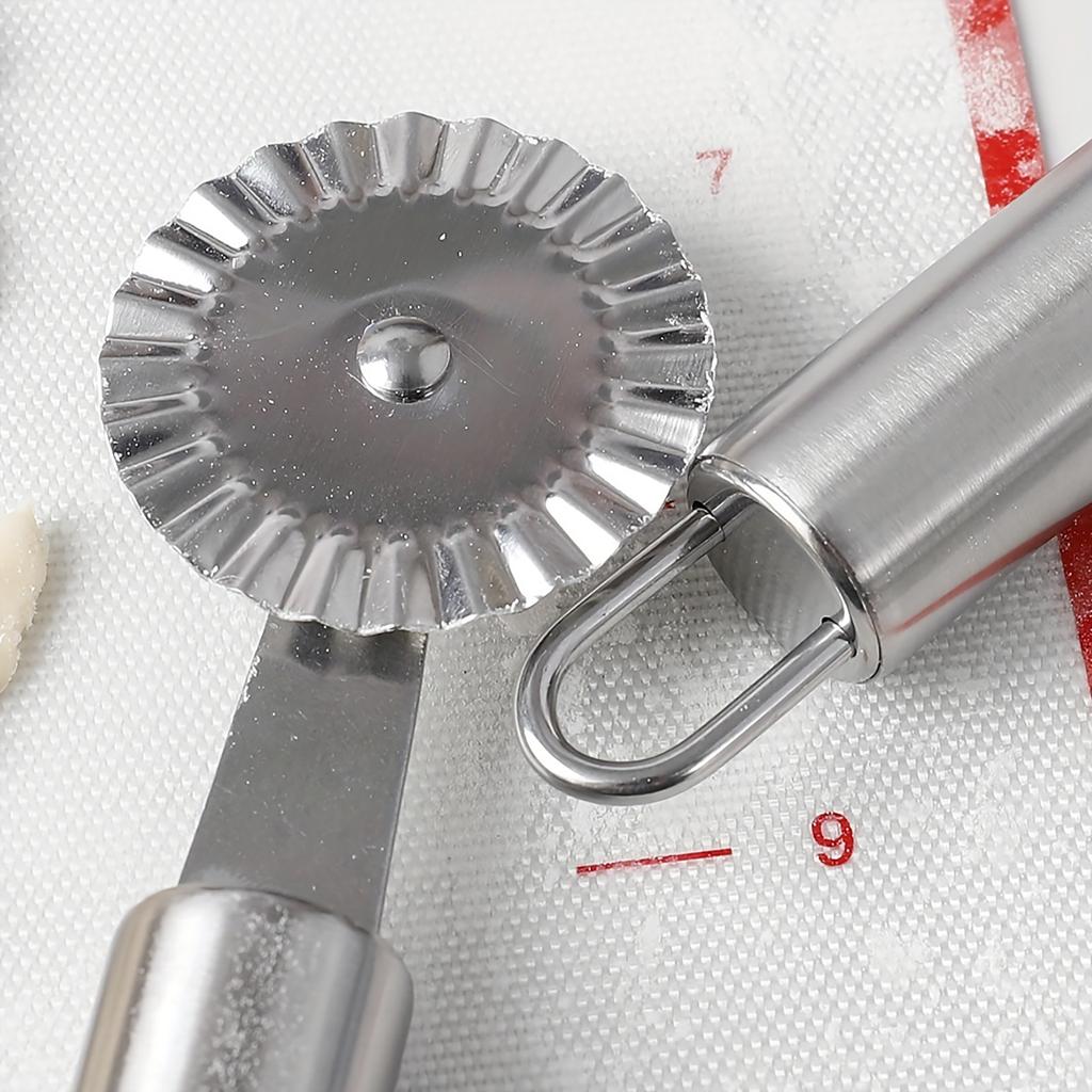 Ролик для пиццы из нержавеющей стали, решетчатый, резак для теста, инструмент для выпечки, сетчатый инструмент для нарезки