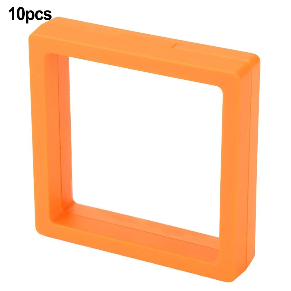 Высококачественный Совершенно Новый Держатель для Дисплея Монет Принадлежности для Хранения Легкий в Использовании Пластиковый 10 шт. 3D Плавающий Держатель для Дисплея
