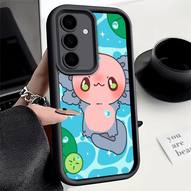 Phone Case for Samsung Galaxy A17 A16 A15 A14 A13 Axolotl Cartoon Cute A56 A36 A26 A55 A35 A25 A54 A34 A24 A53 A33 A23 A07 A06