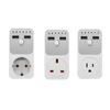 Ko'p funksiyali kuchlanishdan himoya qiluvchi, 2 USB portli aqlli taymer rozetkasi, vaqt
