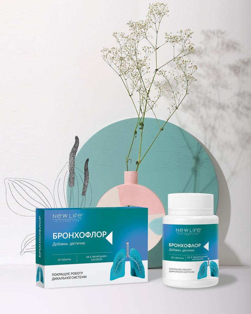 Бронхофлор New Life Добавка Диетическая (Поддержка Легких и Бронхов)