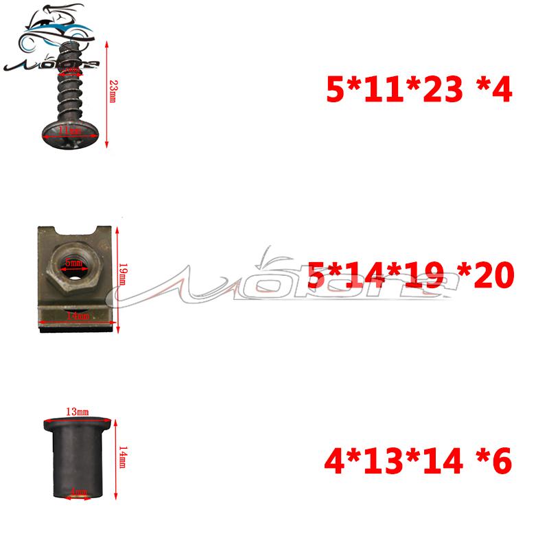 201 PCS Motorcycle Fairing Bolt Screw Nut Clip Kit Bodywork for CBR600RR CBR600 F2 F3 F4 F4I F5 CBR929/954 CBR1000RR