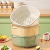 MeyJig Plastic Colander Kitchen Tool Rice Bowl Strainer Fruit Basket Vegetable Cleaning Filter