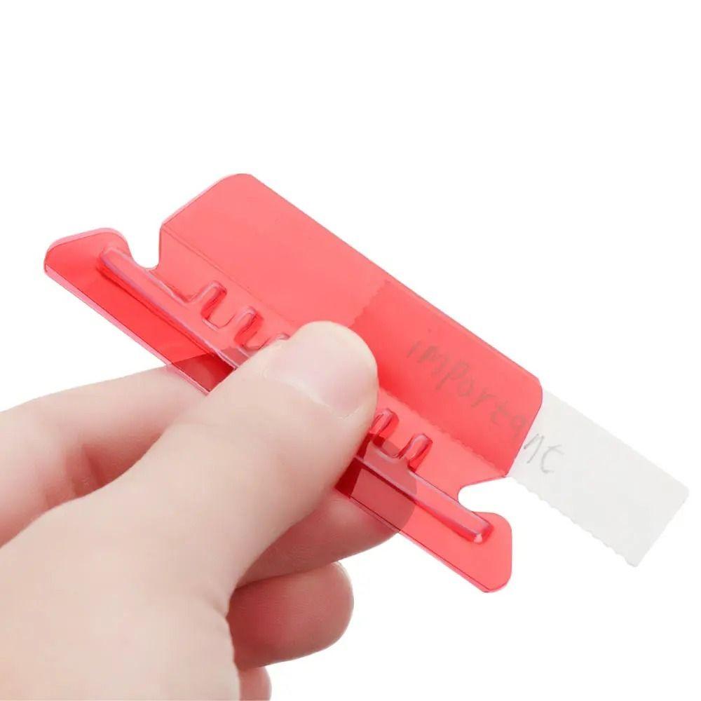 60/100Pcs PVC File Folder Tabs Distinguish Hanging Files Quick Identification Hanging File Folder Labels Clear To Read