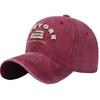 Baseball Logo CZ021 [White Fang] Hat, Cap, Cap, Pop, American, Stylish, Cool, Men's, Women's, (Wine)