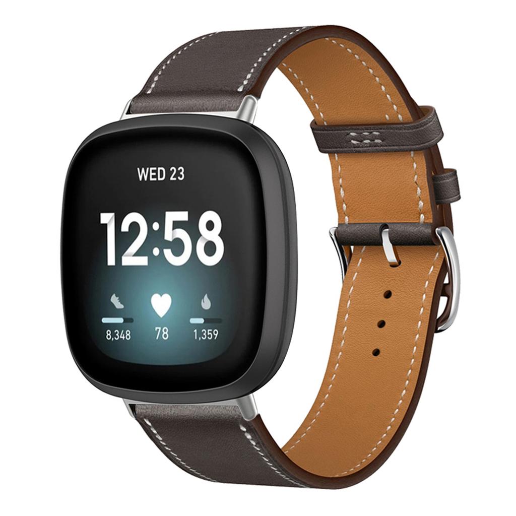 Кожаный ремешок для браслета для Fitbit Versa 4 3 2 1 Versa Lite Смарт-часы Ремешок для замены браслета для fitbit Sense/sense 2 Ремешок для часов