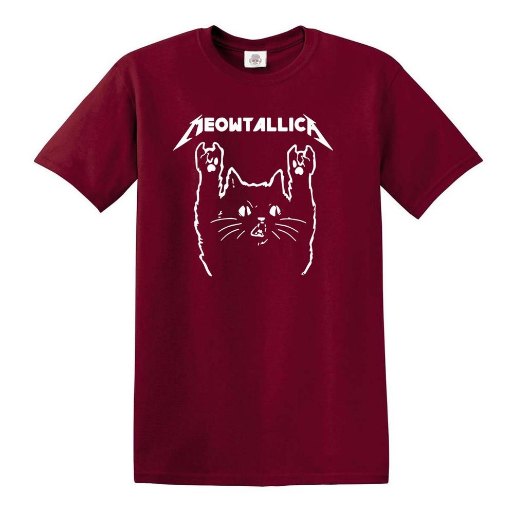 Meowtallica tshirt rock cat kitten pet cute cats funny music metal top tee