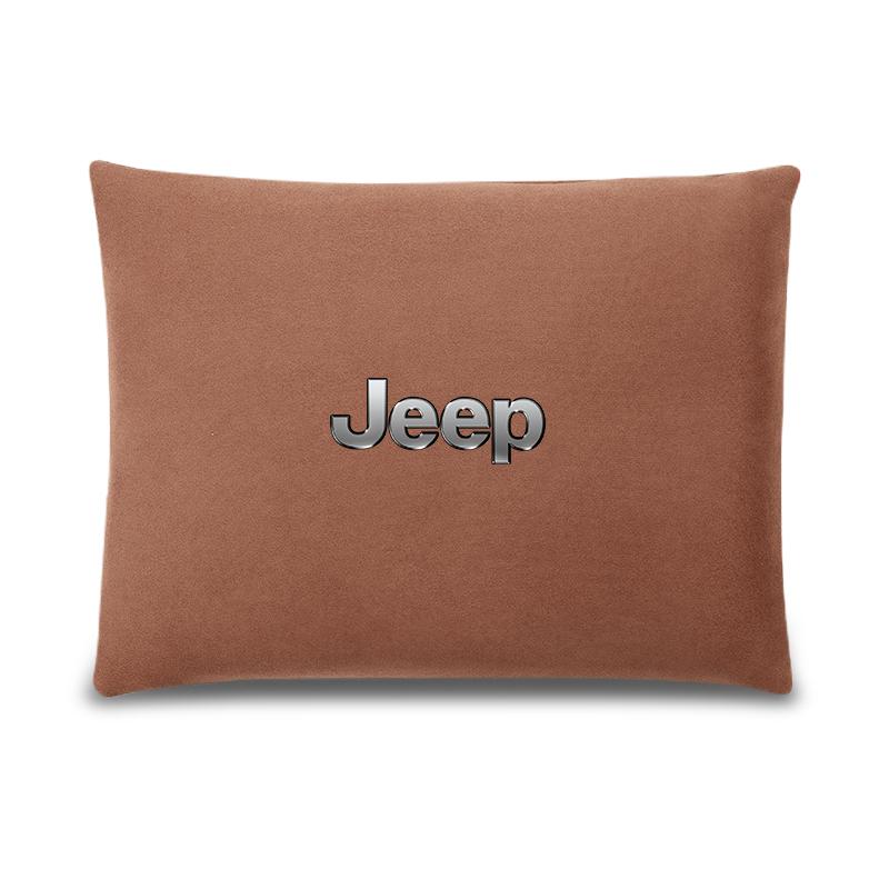Car Headrest Cover Auto Seat Cover Head Neck Rest Pillow For Jeep Grand Cherokee Wrangler JK Gladiator Compass Renegade Patriot AKT1