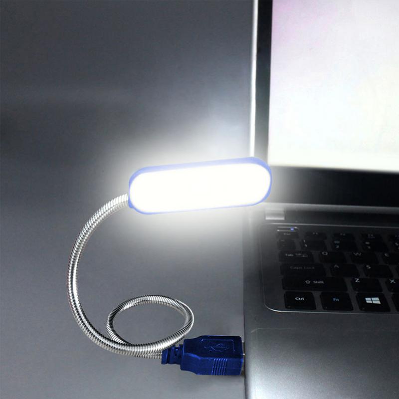 Портативная книжная лампа с USB-подключением, Белый свет, Светодиодная, Защита глаз, Для учебы, Ночник для компьютера, ноутбука, Ночное освещение