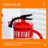 Ceramic Coffee Mug 450ml Funny Flame Extinguisher Cup with Lid Ice Chocolate Milk Beverage Mug Creative Gift for Men Women