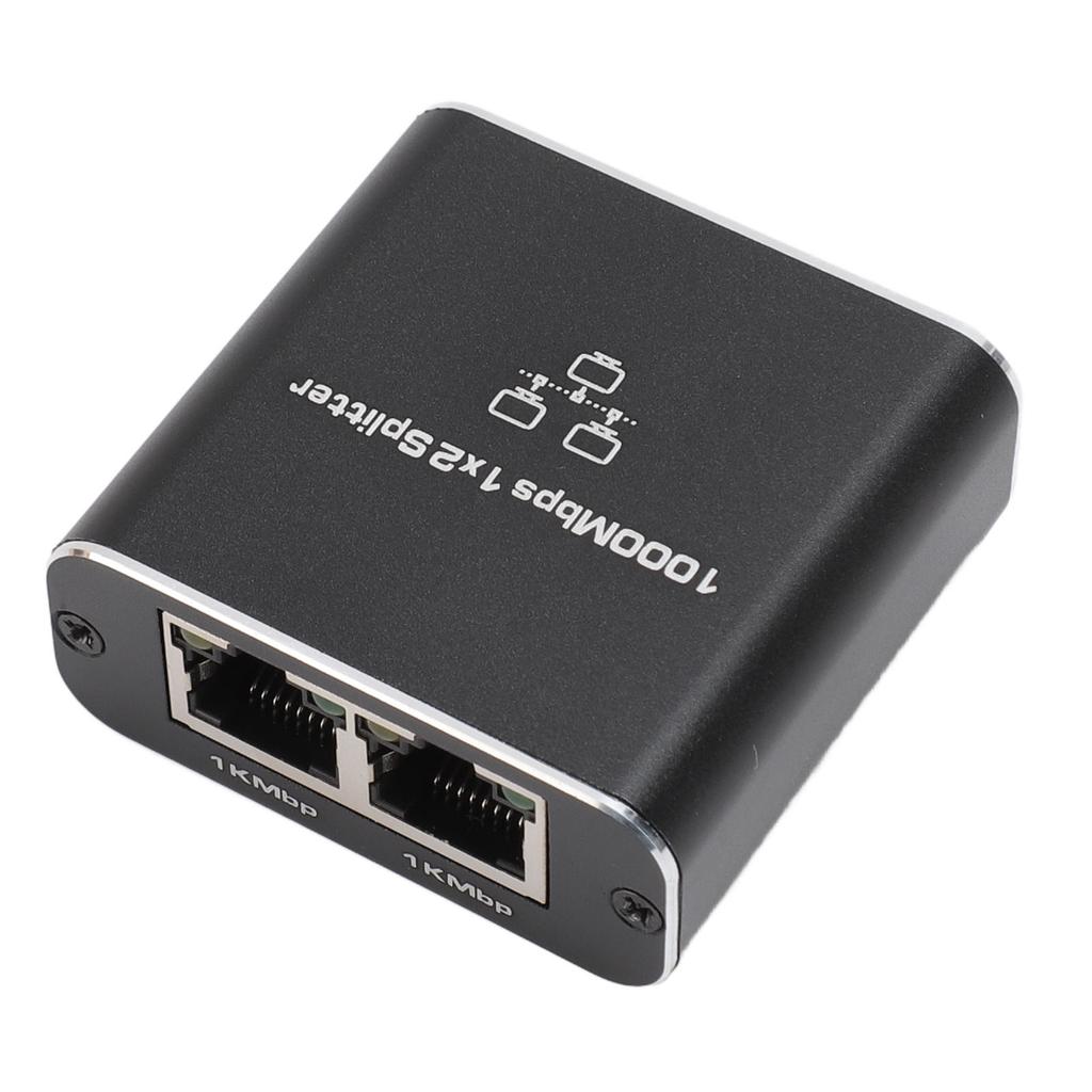 Гигабитный Ethernet-разветвитель 1 на 2 1000 Мбит/с RJ45 TYPE C Интерфейс Расширитель сетевых портов LAN Интернет-разветвитель