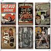 Decor My Garage Tin Sign Plaque Metal Plate Vintage Gift Wall Art Painting for Rule Man Cave Home  Bar Old Car Shop Poster