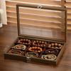 Large Capacity Wooden Jewelry Tray Dust-proof Jewelry Display Box  Jewelry Display