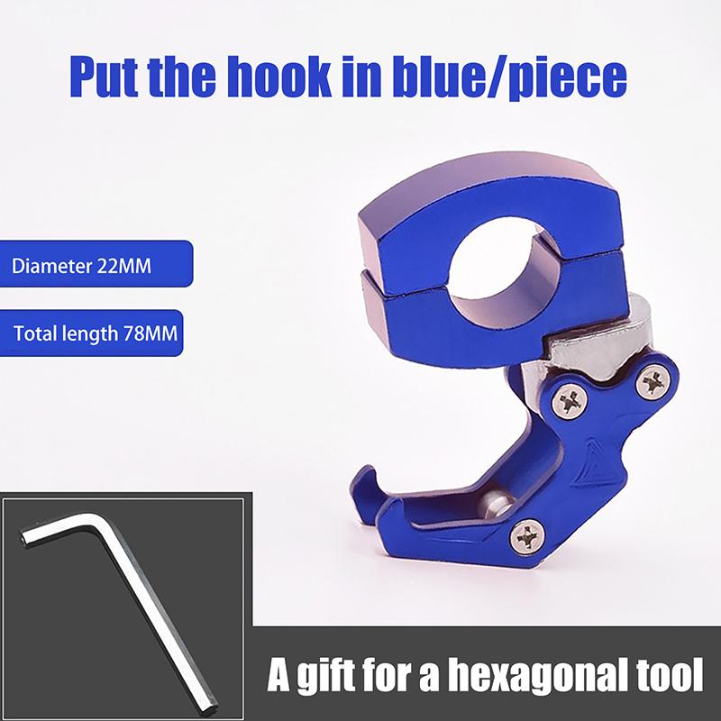 Motorcycle Hook Luggage Bag Hanger, Aluminum Alloy Helmet Claw Storage Holder Bike Accessories