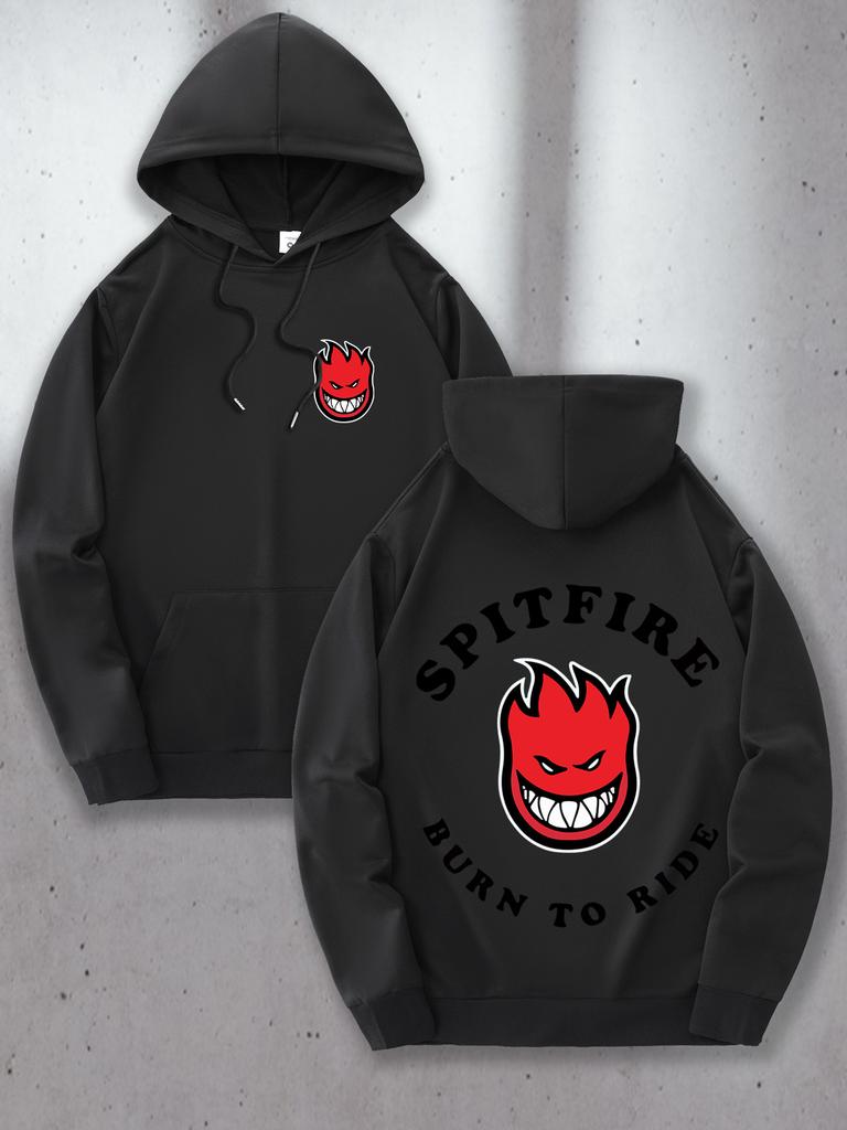 Men'S Casual Hoodie with Kangaroo Pocket Comfortable Long Sleeve for Casual Attire Allseason Sweatshirt Polyester Hoodie