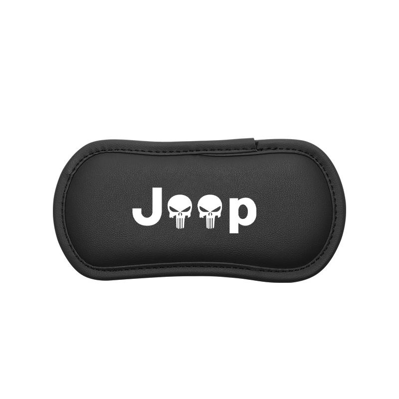 Car Logo Door Side Leg Support Pad Soft Knee Rest Pillow For Jeep Grand Cherokee Wrangler Gladiator Compass Renegade Valve Stem KUBEL1