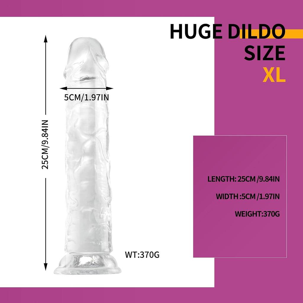 MoDi Реалистичный дилдо для женщин, начинающий, прозрачный дилдо с прочной присоской, игра без рук для взрослых, секс-мастурбатор для точки G