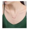 Sterling Heart Pendant Necklace With Clover Zircon Charm Magnetic Clasp Women Fashion OL Jewelry