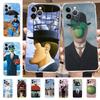 Чехол для телефона Рене Магритта Для iPhone 15 14 11 12 13 Mini Pro XS Max Чехол 6 7 8 Plus X XR SE 2020 Funda Shell