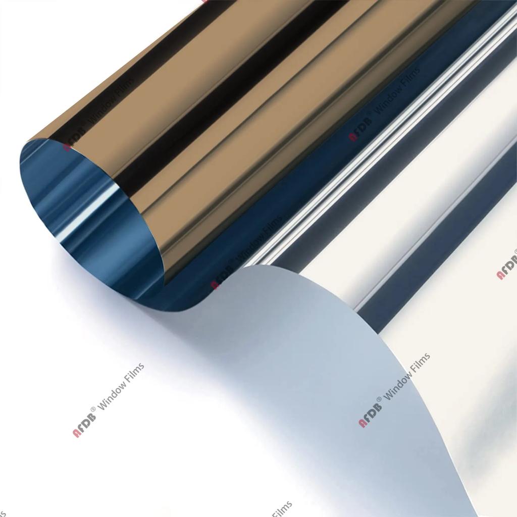 Односторонняя зеркальная оконная пленка, светоотражающая самоклеящаяся пленка, солнцезащитная оконная наклейка, теплоизоляция, защита конфиденциальности, тонировка стекла