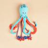 Eco-Friendly Cartoon Pet Plush Toy Octopus Cotton Rope 2-in-1 Cleaning Teeth Grinding Dog Toys