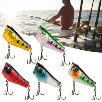 5.5CM/9G Topwater Fishing Lure с двойными крючками Реалистичная плавающая бионическая искусственная пластиковая твердая приманка для пресноводной соленой воды Рыболовные принадлежности