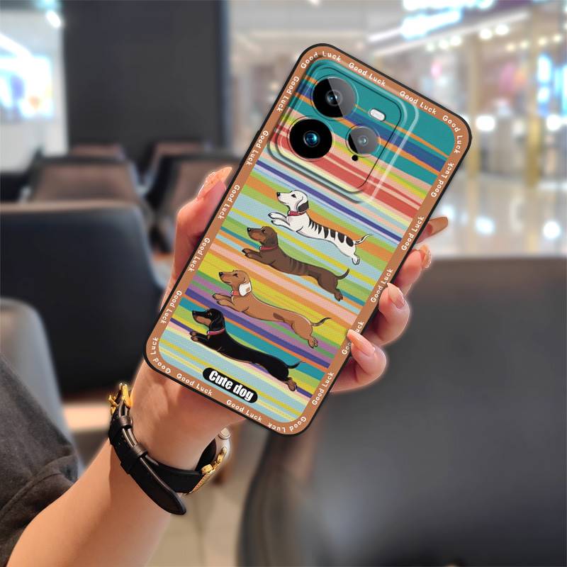 Мультяшный защитный чехол для телефона Realme GT7 Pro, чехол для телефона, прочная милая задняя крышка, грязеотталкивающий силикон, противоударный