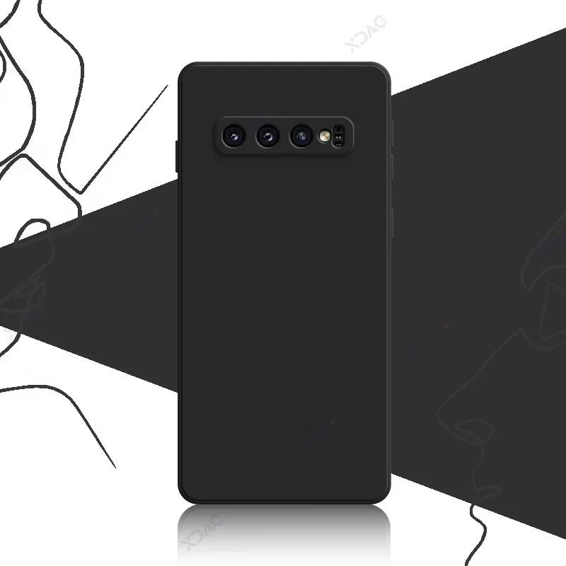 Роскошные квадратные жидкие силиконовые чехлы для Samsung Galaxy S10 Plus S10E SamsungS10Plus мягкий чехол для телефона водонепроницаемый корпус