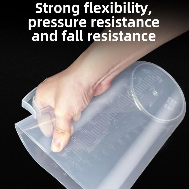 1000 мл/5000 мл Пищевой Утолщенный Пластиковый Градуированный Мерный Стакан Прозрачный Экологичный Без Крышки Стакан для Кухни Лаборатории Ресторана