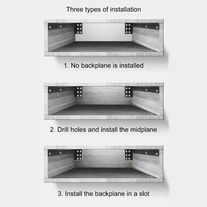Металлические Полки Кронштейны Подвесная Тренога Полка Утолщенные Невидимые L-образные Кронштейны Настенный Кронштейн для Поддержки Полки
