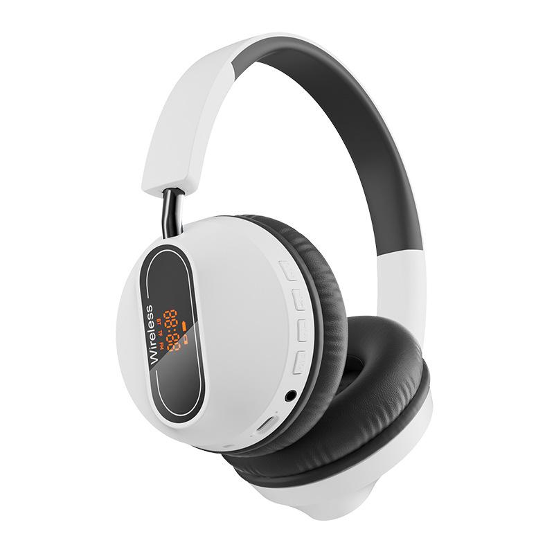 Цифровой дисплей Беспроводные Bluetooth-наушники Гарнитуры с шумоподавлением Hi-Fi Стереонаушники Спортивные геймерские наушники Поддержка TF/FM