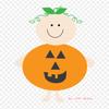 Baby Pumpkin Clip Art Infant Pumpkin Iron On Heat Transfer Printing Vinyl Patches Sticker for Clothes DIY Appliques Washable Patches