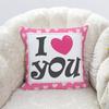 Подушка на День святого Валентина, короткий плюш, наволочка с принтом «Любовь», автомобильная, прикроватная, подарок