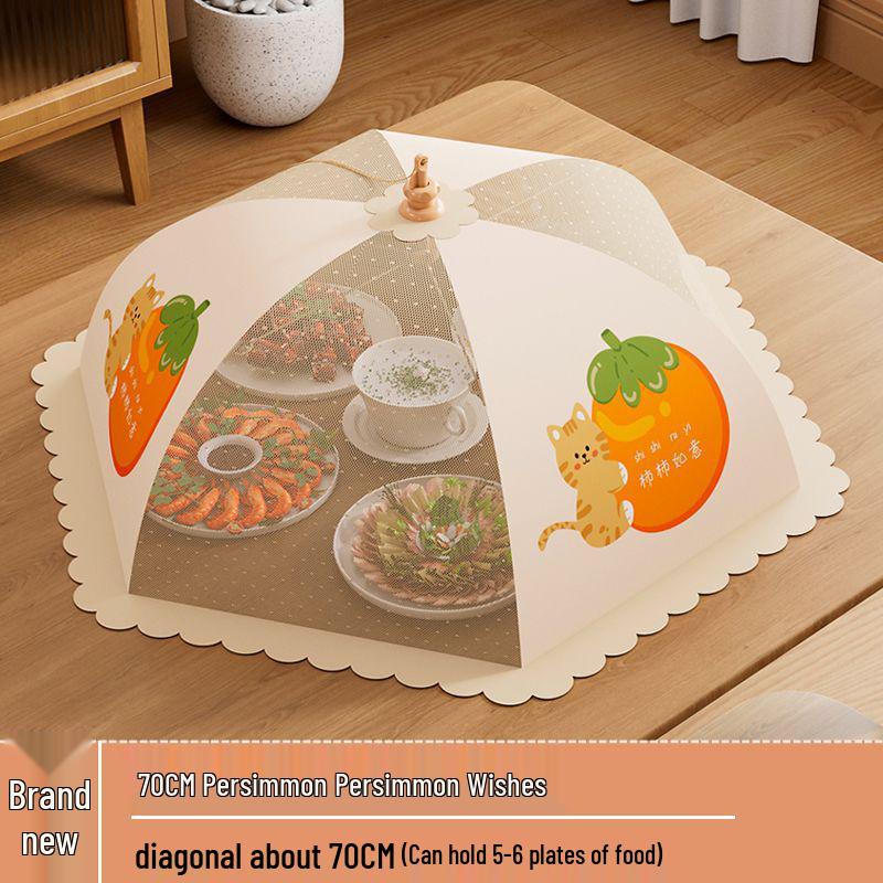 Foldable Dust & Flyproof Food Cover - Perfect for Dining Table & Leftovers