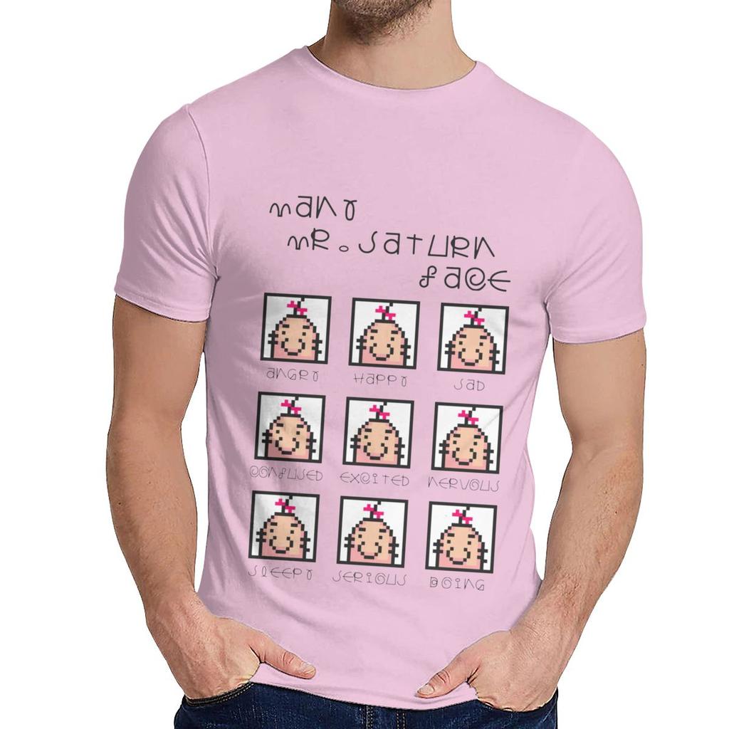 Футболка с круглым вырезом, многоликая, для фанатов игры Earthbound Mother, безумная, для мужчин, натуральный хлопок La