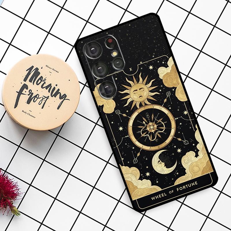 Чехол-кошелек со знаком зодиака и картами Таро для Samsung Galaxy S23 S10 S9 S8 Note 10 Plus Note 20 S22 Ultra S20 FE S21 FE