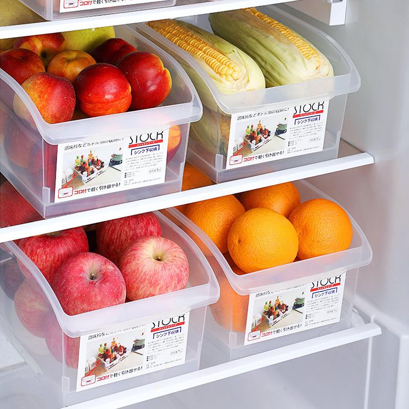 Clear Plastic Refrigerator Storage Drawer for Eggs and Food