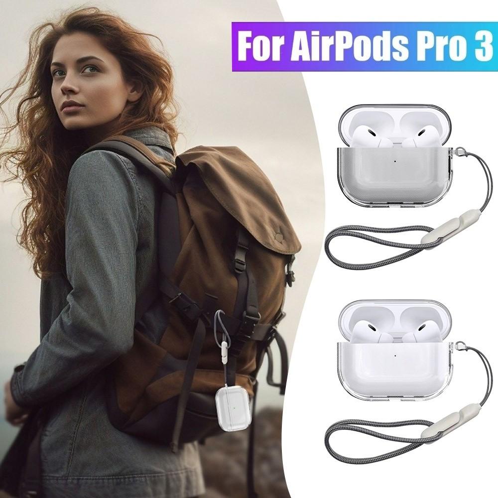TPU Transparent Protective Case Full Protective Clear Case Charging Box Shell for AirPods Pro 3