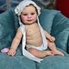 50CM Full Body Silicone Waterproof Reborn Maddie Doll Hand-Detailed Painting with Visible Veins Lifelike 3D Skin Tone
