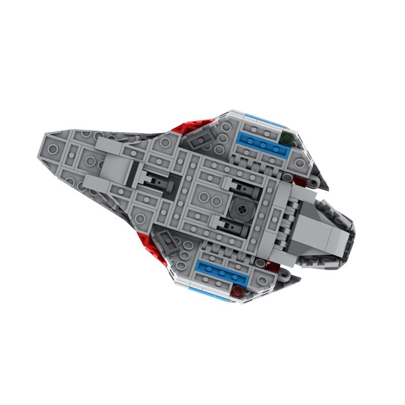 MOC Star Trek Voyager Delta spacecraft high brick parts assembly building block toy