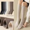 Cotton Stockings Knee High Women Hosiery Solid Color Women Long Socks  Ladies Girls