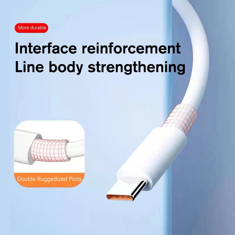 НОВЫЙ 2-метровый кабель USB Type-C 6A 66W Super Fast Charge для смартфона