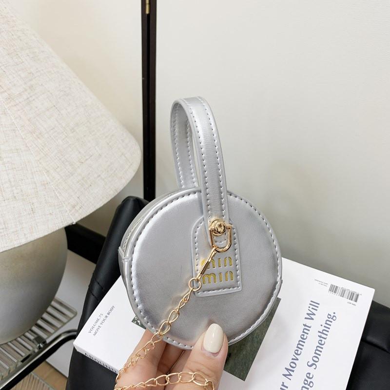 Детская однотонная мультяшная сумка через плечо милого дизайна, подкладка из полиэстера, для девочек